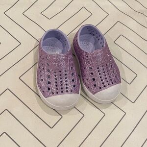 Natives Purple Glitter Shoes